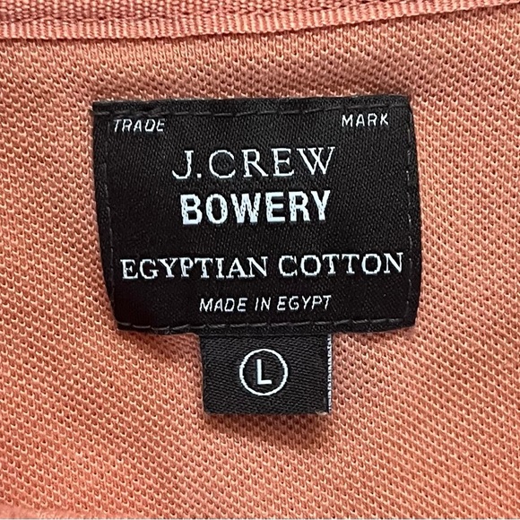 J.Crew Bowery Mens Egyptian Cotton Polo Shirt Sz.L/Orange-Peach/Golf/Casual - Picture 3 of 5